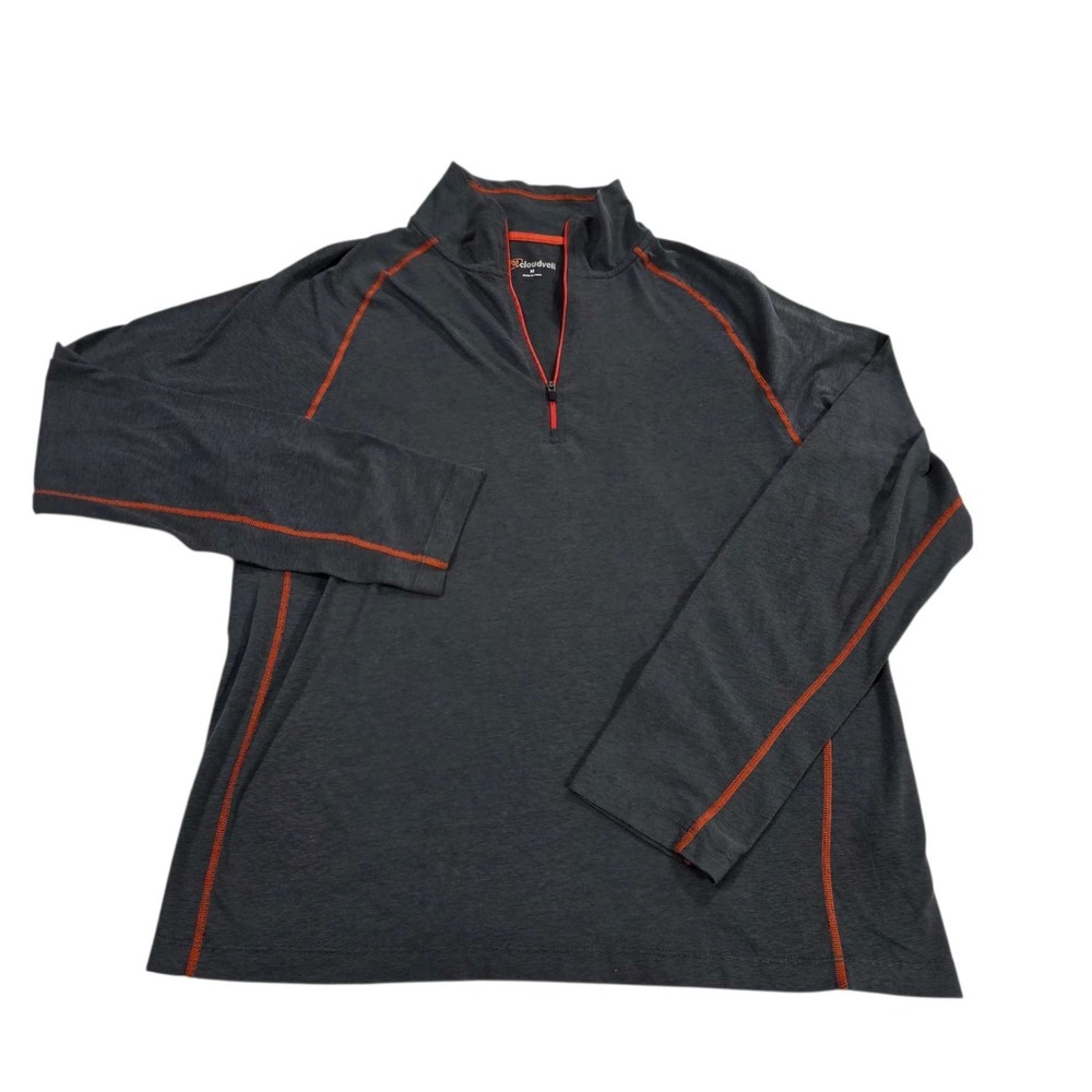 Cloudveil Men's 1/4 Zip Long Sleeve Shirt Athletic Fit Charcoal Gray Medium‎